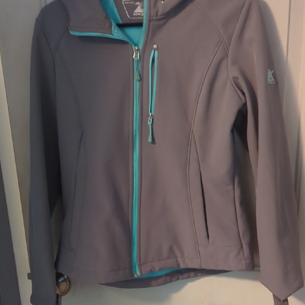 ZeroXposur Charcoal Jacket with Aqua Accents